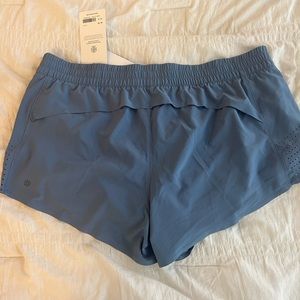 Athleta 3 inch Hustle Shorts XL dusty blue
